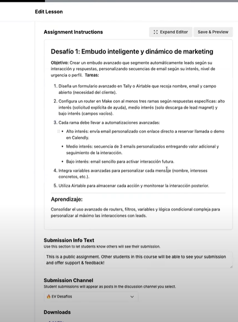 Desafío 1 del curso de Automation IA Manager de Buildt Academy con Jonatan Dominguez y Pablo Perez Manglano