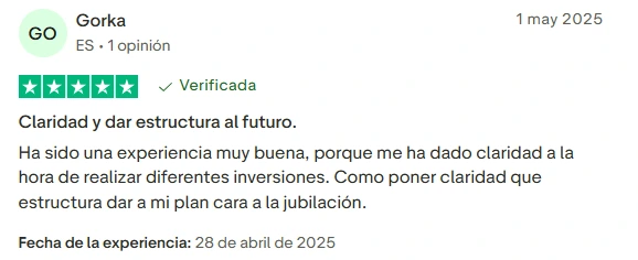 Opinión de alumno Gorka sobre el máster Libertad Financiera 360 Método RICO