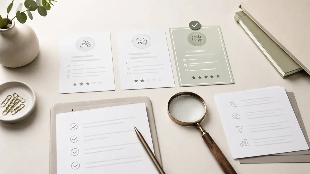 Comparación de opciones para elegir un curso de appointment setter